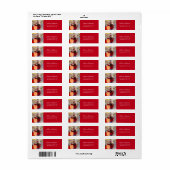 Het adres van de Terugkeer van het Manuscript van  Etiket (Full Sheet)