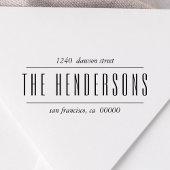 Het adres van de Terugkeer van het Manuscript van  Zelfinktende Stempel