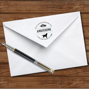 Het Adres van de Terugkeer van het Overzicht van d Zelfinktende Stempel