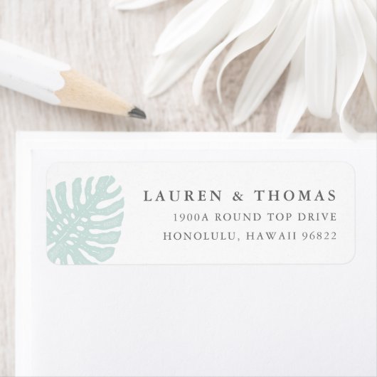 Het  Adres van de Terugkeer van Tropics Etiket (Insitu)