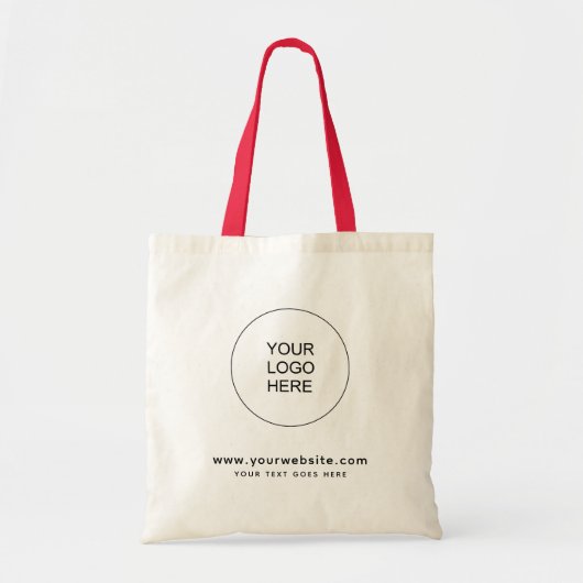 Het Adres van de website uploadt hier Uw Eigen Log Tote Bag (Voorkant)