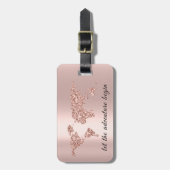 Het adres van de wereldkaart laat het avontuur Roo Bagagelabel (Voorkant verticaal)