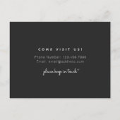 Het adres wijzigen dat we hebben verplaatst, is ee briefkaart (Achterkant)