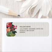 Het Adresetiket van de Terugkeer van de Vakantie Etiket (Insitu)