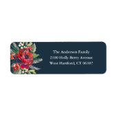 Het Adresetiket van de Tuin van de vakantie Etiket (Voorkant)