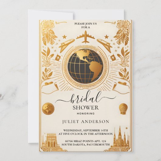 Het Adventure Passport Boarding Pass Vrijgezellenf Kaart (Voorkant)