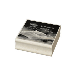 Het Adventure van bergen begint het Adres van de T Rubberstempel