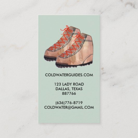 Het Adventure van de Heuke van de Camp van de buit Visitekaartje (Achterkant)