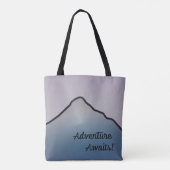 Het Adventure van de Scène van de berg wacht Canva Tote Bag (Achterkant)