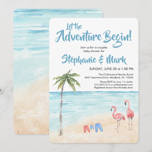 Het Adventure van het Surf van de Oostelijke Oceaa Kaart (Voorkant / Achterkant)