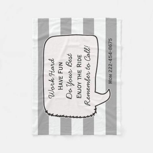 Het advies van het Afstuderen van het citaat van h Fleece Deken (Voorkant)