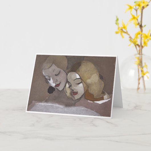 Het Afbeelding Boek, Helene Schjerfbeck Kaart (Gele Bloem)