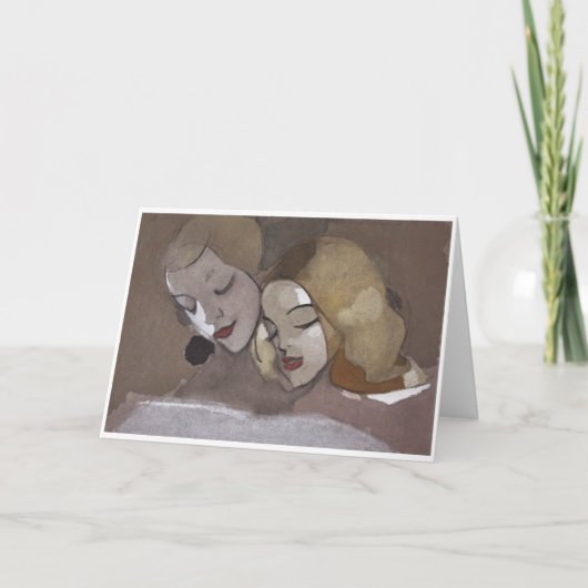 Het Afbeelding Boek, Helene Schjerfbeck Kaart (Voorkant)