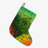het afbeelding geschilderd in olie . achtergrondol kleine kerstsok (Voorkant (Hangend))