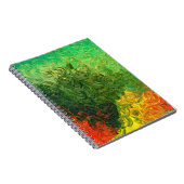 het afbeelding geschilderd in olie . achtergrondol notitieboek (Rechterzijde)