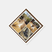 Het Afbeelding Kangaroo Collage, Papier Napkins Servet (Hoek)