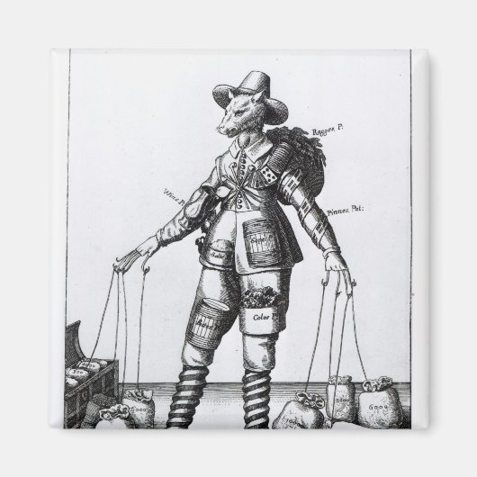 Het Afbeelding Pattenty', c.1641-50 Magneet (Voorkant)