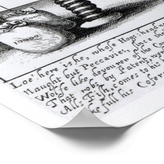 Het Afbeelding Pattenty', c.1641-50 Poster (Hoek)