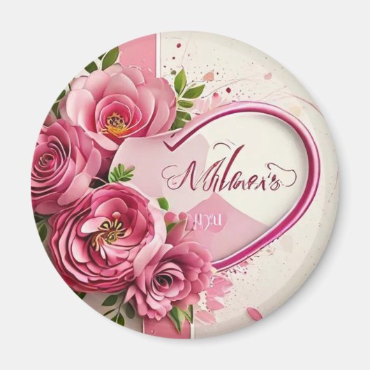 Het afbeelding toont een levendig blauw vrijgezell magneet (Voorkant)