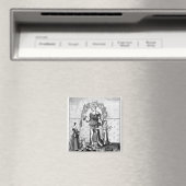 Het Afbeelding van de Astrologie van Dame met de d Magneet (Insitu (Vaatwasser))