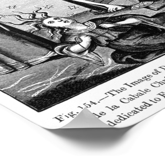 Het Afbeelding van de Astrologie van Dame met de d Poster (Hoek)