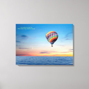 Het afbeelding van de Ballon van de hete Lucht Canvas Afdruk