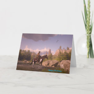 Het afbeelding van de cowboy voor Gevouwen Kaart