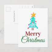 Het Afbeelding van de gepersonaliseerde Vrolijke Feestdagenkaart (Voorkant / Achterkant)