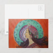 Het afbeelding van de Godin op Producten: Briefkaart (Voorkant / Achterkant)