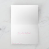 Het afbeelding van de hond voor het wenskaart van kaart (Binnen)