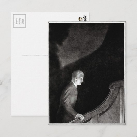 Het Afbeelding van de  illustratie van Dorian Gray Briefkaart (Voorkant / Achterkant)