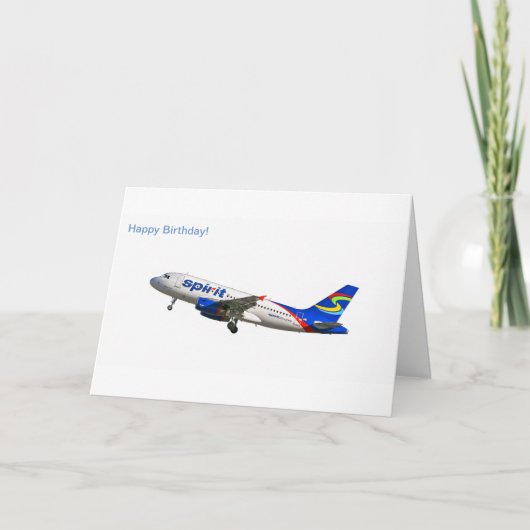 Het afbeelding van de luchtbus A319 voor het Kaart (Voorkant)