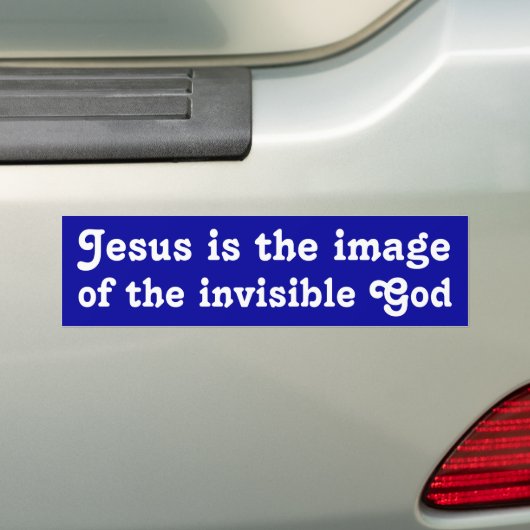 Het Afbeelding van de onzichtbare God Bumpersticker (Op auto)