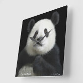 Het afbeelding van de panda voor vierkante klok (Hoek)