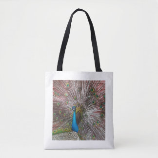 Het Afbeelding van de pauw Tote Bag