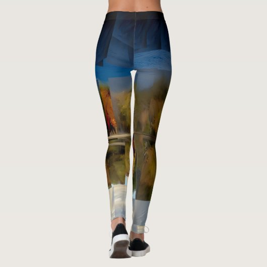 Het Afbeelding van de spiegel van de Verduisterde  Leggings (Achterkant)