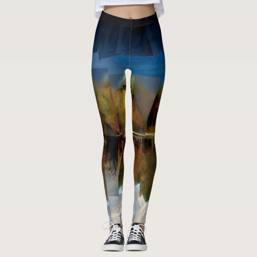 Het Afbeelding van de spiegel van de Verduisterde  Leggings (Voorkant)