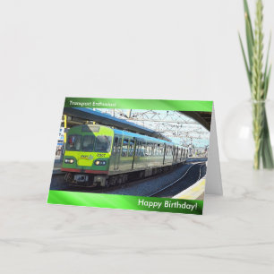 Het afbeelding van de trein voor het wenskaart van kaart