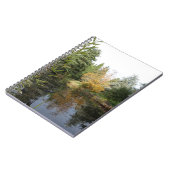 Het afbeelding van de tuinscène, mooie bomen... notitieboek (Linkerzijde)