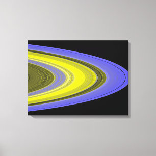 Het afbeelding van de vals-kleur van de ringen van canvas afdruk