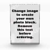 Het afbeelding van de verandering en maak uw eigen fotoblokken (Voorkant)