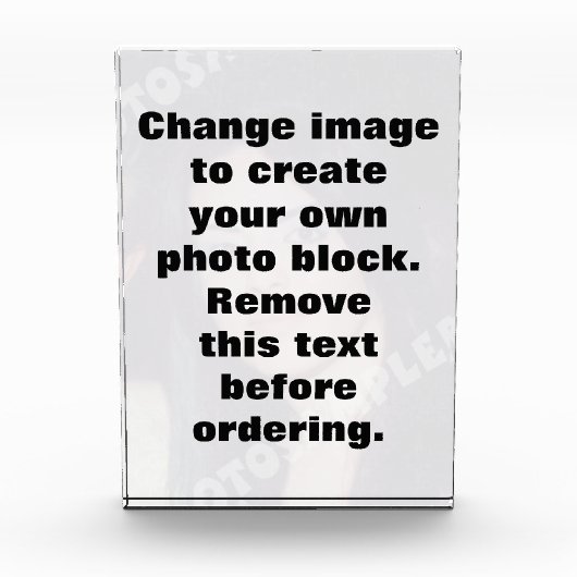 Het afbeelding van de verandering en maak uw eigen fotoblokken (Voorkant)