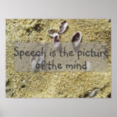 Het afbeelding van de wijsheid van het gezegde pos poster (Voorkant)