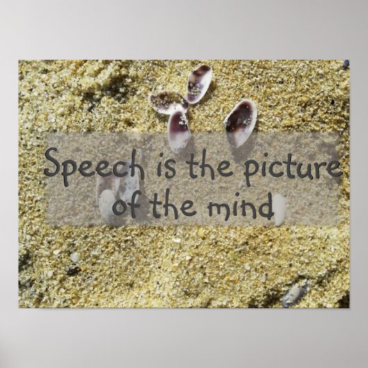 Het afbeelding van de wijsheid van het gezegde pos poster (Voorkant)