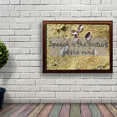 Het afbeelding van de wijsheid van het gezegde pos poster