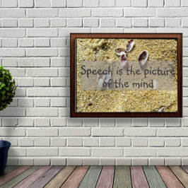 Het afbeelding van de wijsheid van het gezegde pos poster