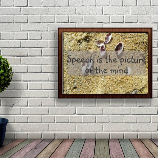 Het afbeelding van de wijsheid van het gezegde pos poster