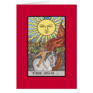 Het afbeelding van de Zonekaart tarot