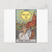Het afbeelding van de Zonekaart tarot Briefkaart (Voorkant)