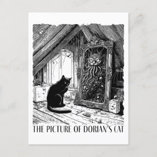 Het Afbeelding van Dorian's Cat Feestdagenkaart